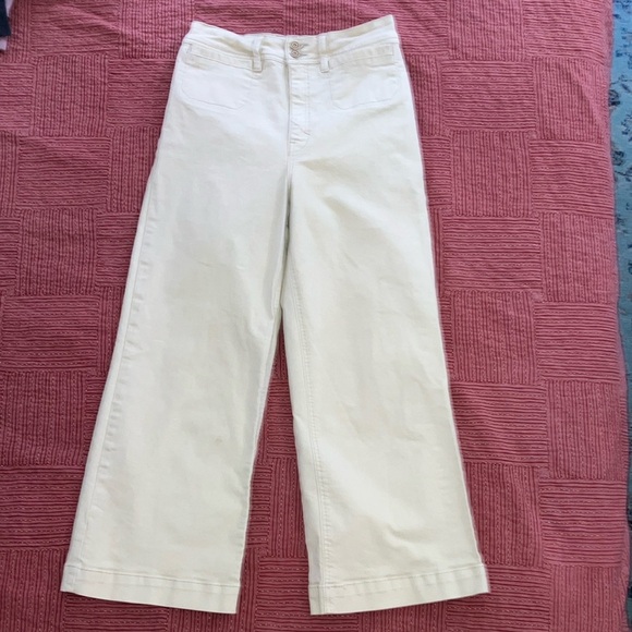 Unpublished size 26 wide leg cream / off white women’s Trousers / chinos - Picture 1 of 16